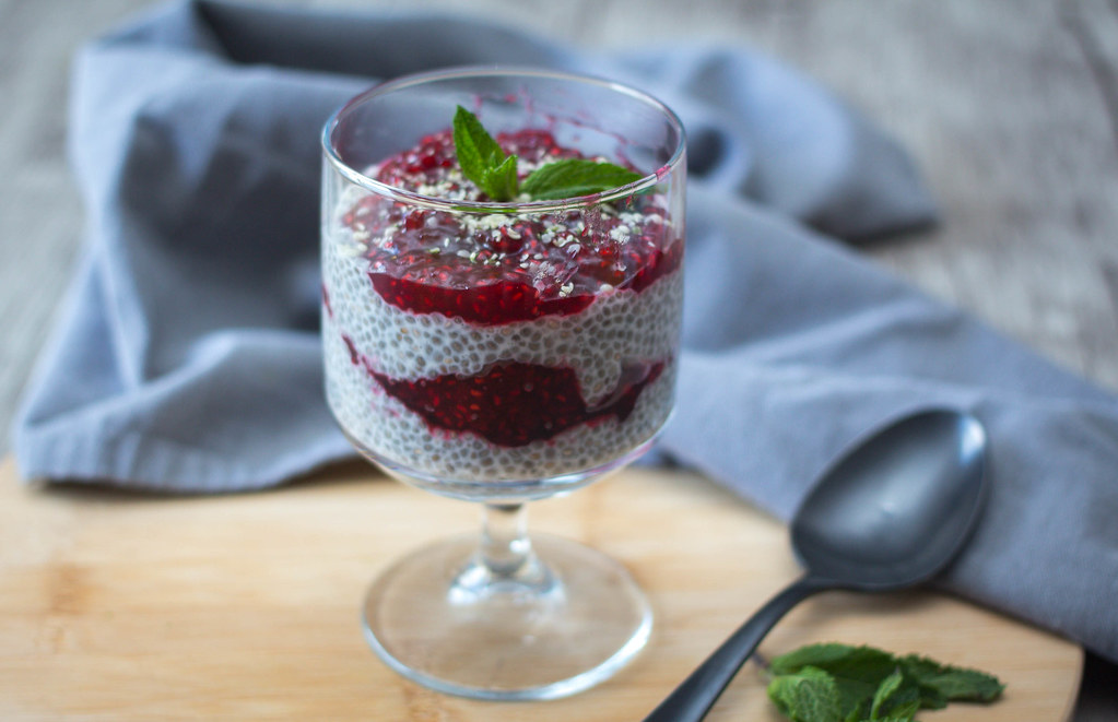 pudim de chia low carb