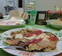 Pão De Aveia De Micro-ondas (Fit)