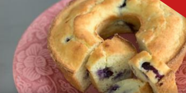 Bolo de Limão com Blueberry