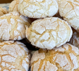 Biscoitos Craquelados de Limão Siciliano Sem Glúten