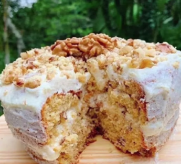 Bolo de Nozes Saudável