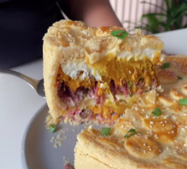 Empadão de Carne Seca com Abóbora