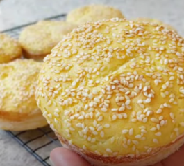 Pão Nuvem para Hambúrguer Sem Glúten e Sem Lactose