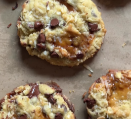 Cookies De Chocolate Com Coco E Caramelo