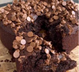 Bolo de Cacau com Aveia