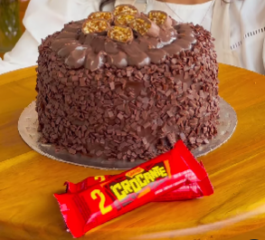 Bolo de Chocolate Crocante