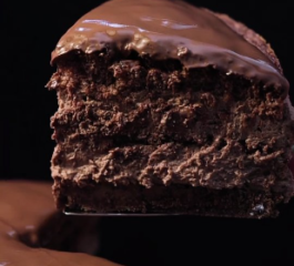 Bolo de Ganache Batido