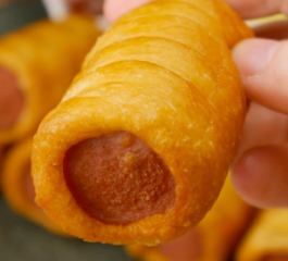 Enroladinho de Salsicha Frito