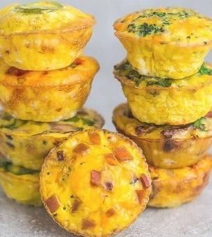 IMG: Muffin Salgado de Omelete e Legumes