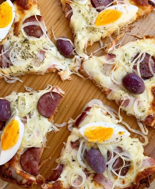 IMG: Pizza Low Carb Estupenda