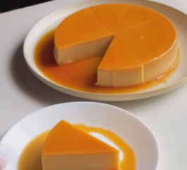 Pudim de Caramelo Sem Ovo e Sem Cozimento no Vapor