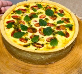 Quiche Caprese