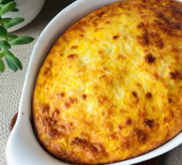 Torta Cremosa de Milho Proteica e sem Farinha