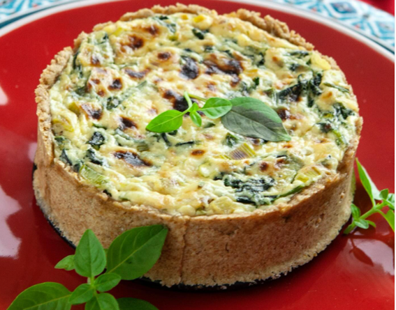 IMG: Torta Low Carb de Espinafre