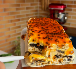 Torta de Maracujá Muito Cremosa