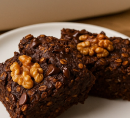 Bolo Cremoso de Aveia com Cacau