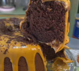 Bolo de Café com Doce de Leite