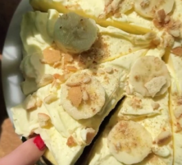 Cheesecake de Pudim de Banana