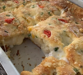 Empanada de Queijo e Presunto