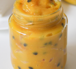 Geleia Caseira de Manga e Maracujá Zero