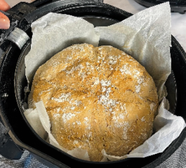 Pão Rústico na Airfryer