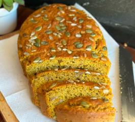 Pão de Abóbora Funcional Com Sementes