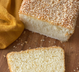 Pão de Gergelim Sem Glúten e Lactose