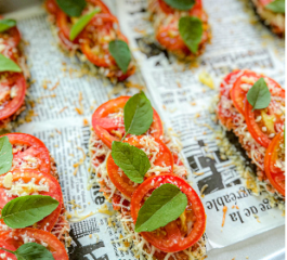 Parmegiana de Beringela a La Margherita Sem Fritura