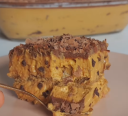 Pavê de Doce de Leite com Chocolate