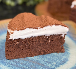 Soufflé Cheesecake de Chocolate