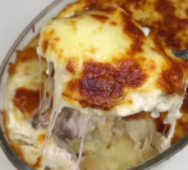 Tilápia com Purê de Batata e Queijo Gratinado