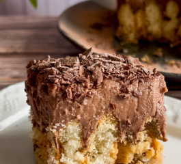 Torta de Biscoito de Champanhe e Creme de Chocolate