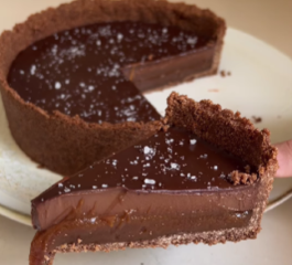 Torta de Caramelo e Chocolate