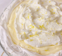 Torta de Limão com Base de Suspiro