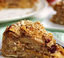 Torta de Maçã com Canela