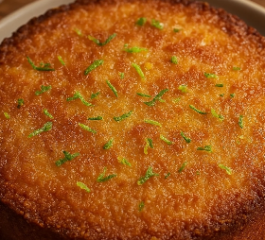 Bolo de Limão Siciliano com Crosta Crocante