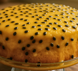 Bolo de Maracujá Low Carb Fofinho