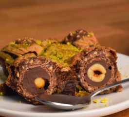 Brownie de Pistache e Ferrero Rocher