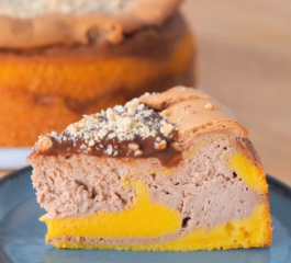 Cheesecake Bolo de Cenoura e Chocolate