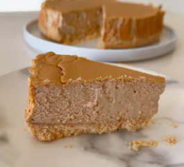 Cheesecake de Bolacha Maria e Café