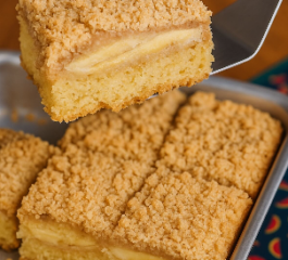 Cuca de Banana sem Glúten e Lactose