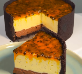 Torta de Maracujá Trufada