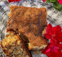 Bolo de Amêndoas Laranja e Mel