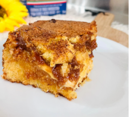 Broa de Fubá com Queijo e Doce de Leite