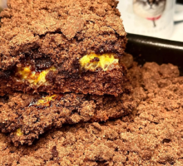 Cuca de Chocolate com Banana