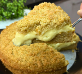 Cuca de Leite Condensado Super Cremosa