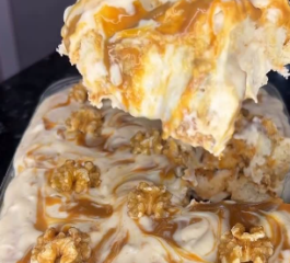 Pavê de Nozes com Doce de Leite