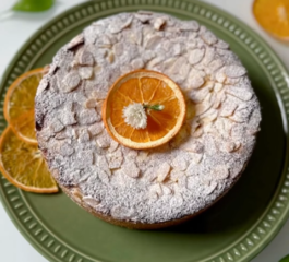Bolo de Amêndoas com Laranja