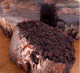 Bolo de Cacau com Aveia Sem Açúcar